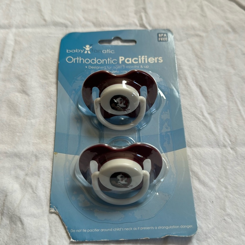 Brand new unopened FSU pacifiers by baby fanatic